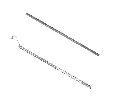 DoorHan 25012 Трос стальной (диаметр троса 3 мм)