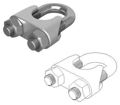 DoorHan Z741 Зажим для троса ф6мм (DIN 741)