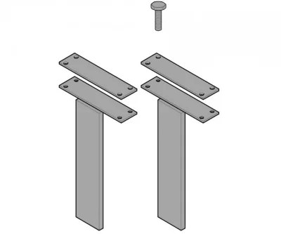 CAME 119RICX014 Кронштейны крепления створок C003