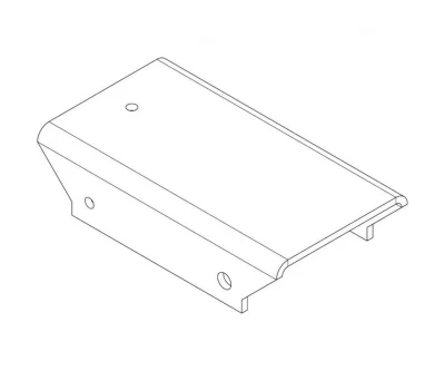 PERCo MB-16.8 Накладка прямая верхняя для стыковки дополнительной секции ограждения