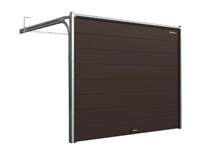 DoorHan RSD01BIW Гаражные секционные ворота из стальных сэндвич-панелей с пружинами растяжения