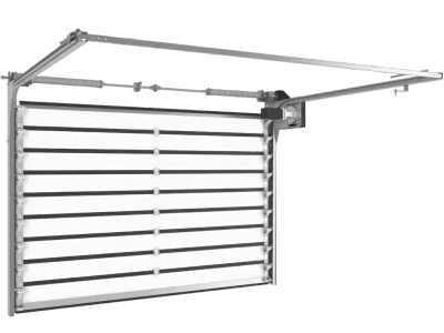 DoorHan ISD01-PAR Промышленные секционные ворота из стальных сэндвич-панелей с торсионным механизмом