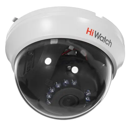HiWatch DS-T591(C) 5Мп внутренняя купольная HD-TVI камера с ИК-подсветкой до 20м (3.6 мм)