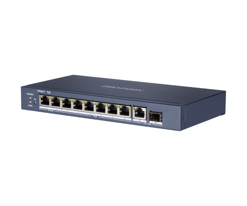 HikVision DS-3E0510HP-E неуправляемый 8 портовый коммутатор