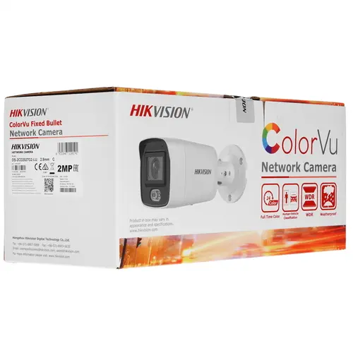 Hikvision DS-2CD2027G2-LU цилиндрическая IP-камера с фиксированным объективом
