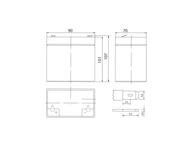 Security Force SF 12045 аккумулятор 12 В, 4.5Ач