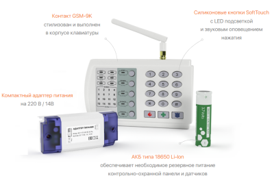 Контакт GSM-9K Прибор охранный