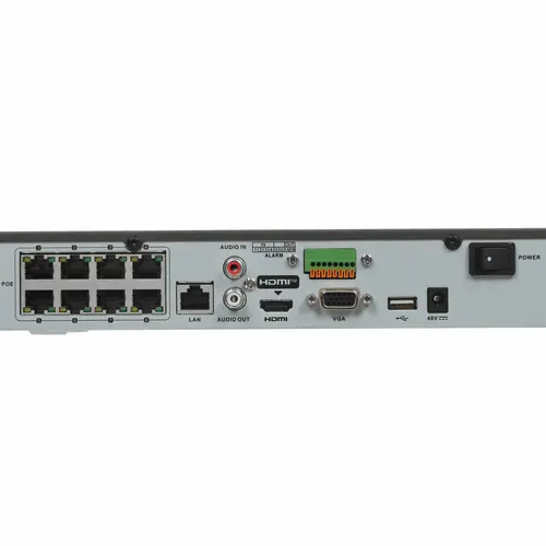 HiWatch DS-N308P(D) 8-ми канальный IP-регистратор c 8-ю PoE интерфейсами