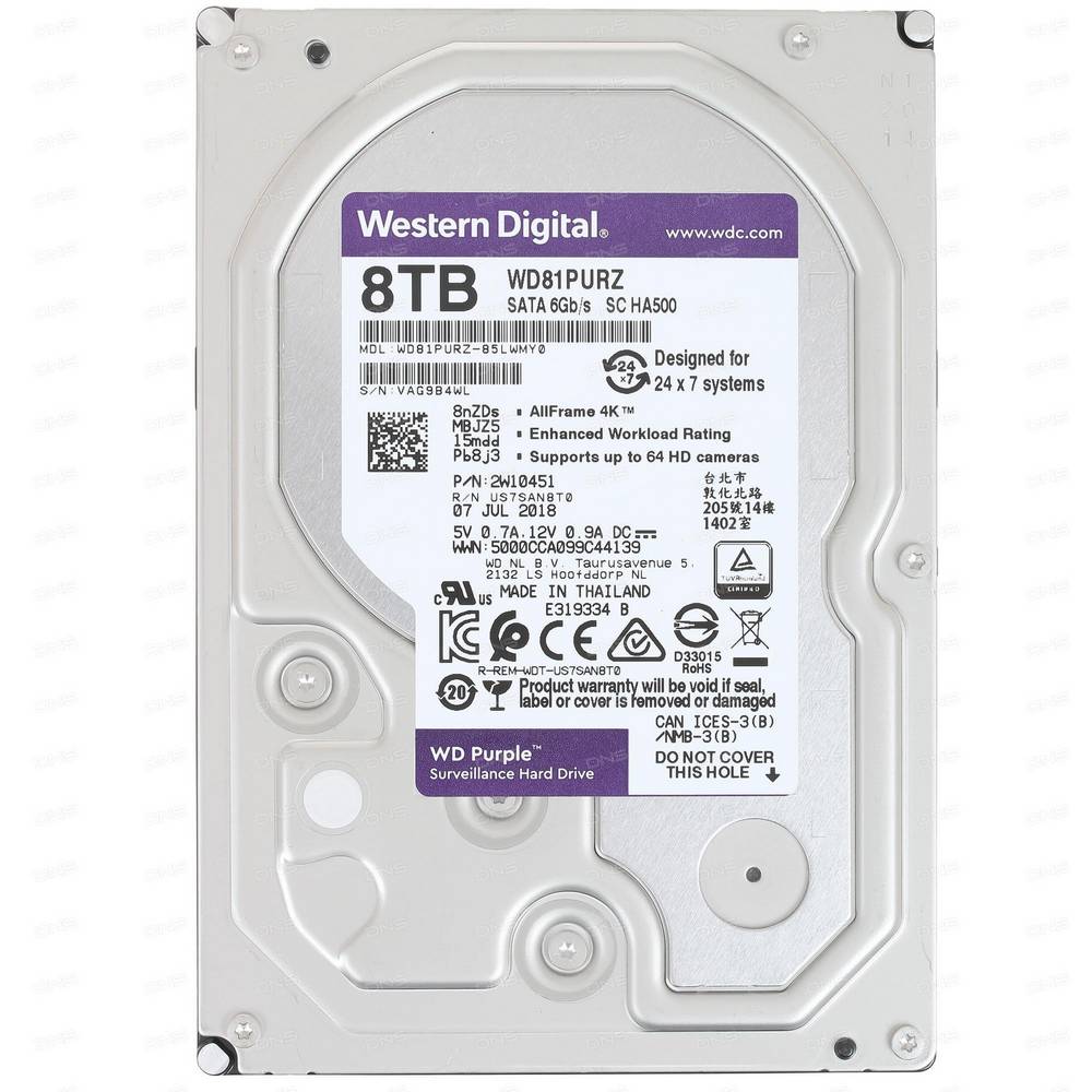 Western Digital WD82PURZ 8 ТБ