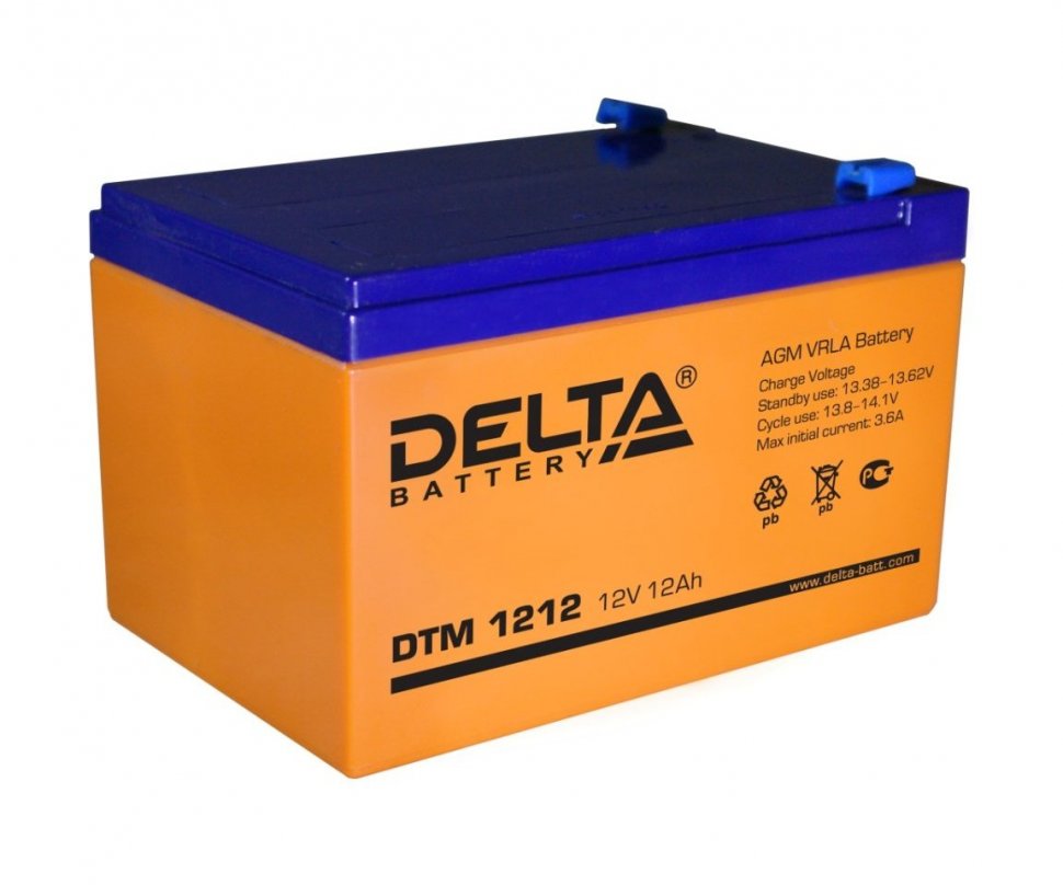 DELTA DTM 1212 аккумулятор 12 В, 12Ач