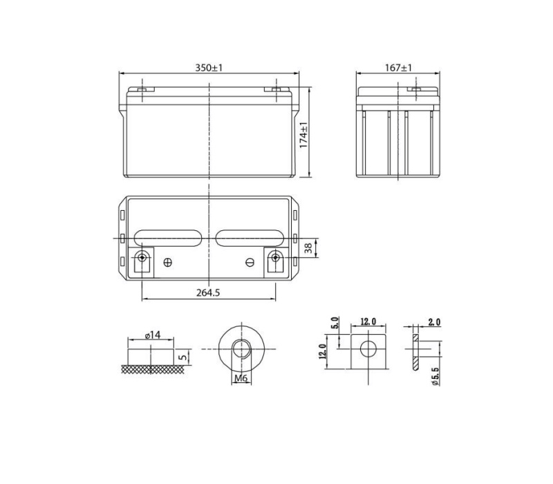 Security Force SF 1265 аккумулятор 12 В, 65Ач