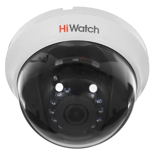 HiWatch DS-T591(C) 5Мп внутренняя купольная HD-TVI камера с ИК-подсветкой до 20м (3.6 мм)