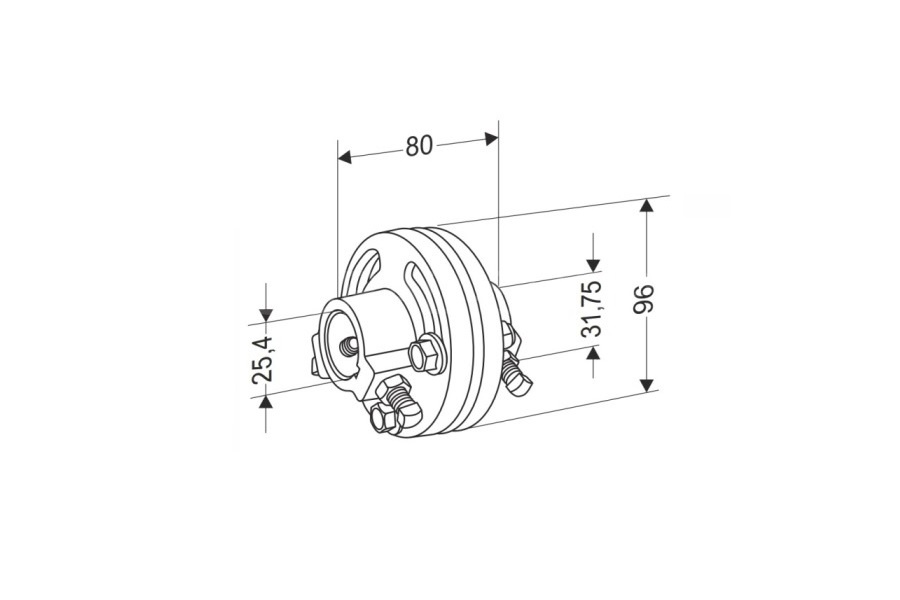 Zaiger 25017K-1 Муфта переходная для вала 1,25''