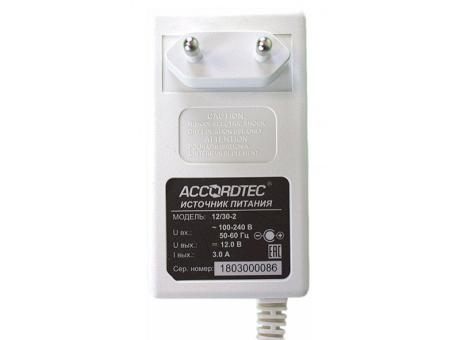 AccordTec AT-12/30-2 (White) блок питания 12 В, выходной ток 3А