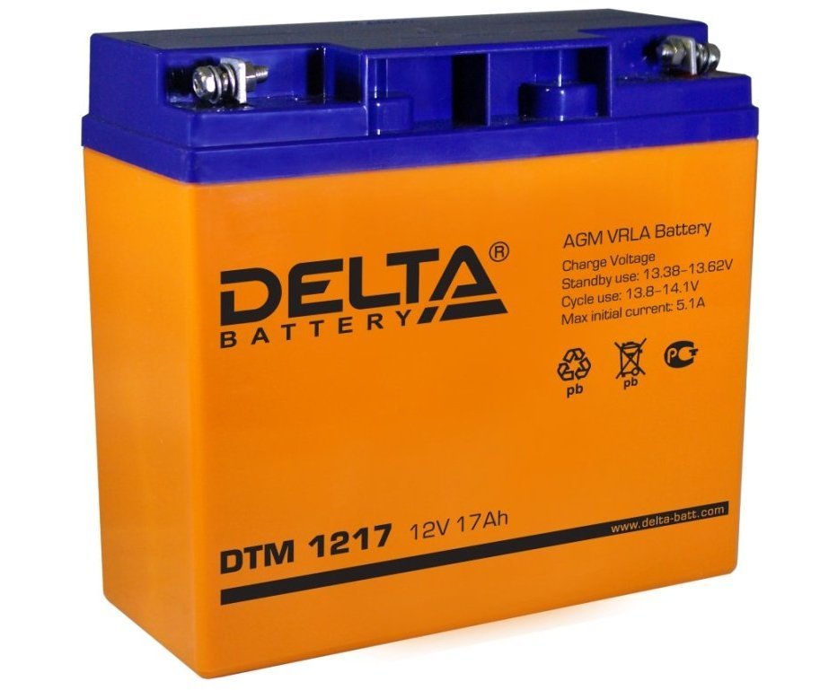 DELTA DTM 1217 аккумулятор 12 В, 17Ач