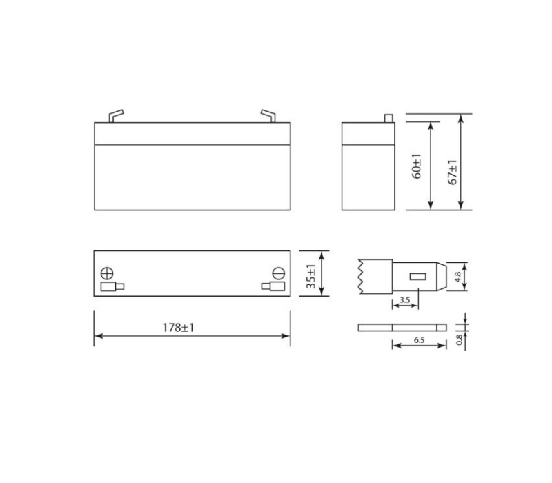 Security Force SF 12022 аккумулятор 12 В, 2.2Ач