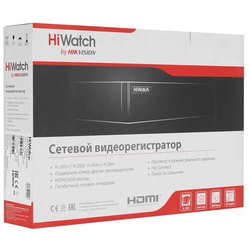 HiWatch DS-N304(D) 4-х канальный IP-регистратор