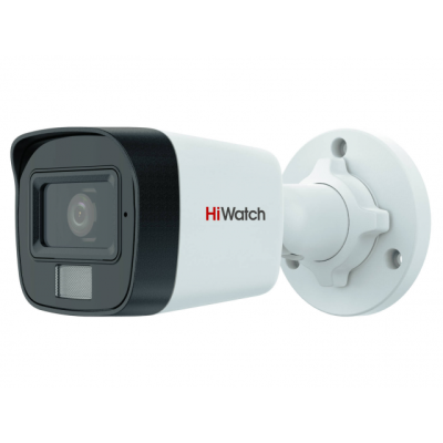 HiWatch DS-T200A(B) 2Мп цилиндрическая HD-TVI камера с гибридной подсветкой (2.8mm)