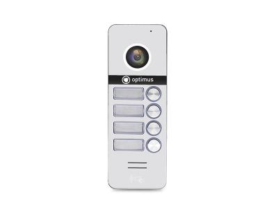 Панель видеодомофона Optimus DSH-1080/4 (Белый)