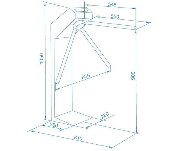 PERCo-TTR-04.1G Турникет-трипод