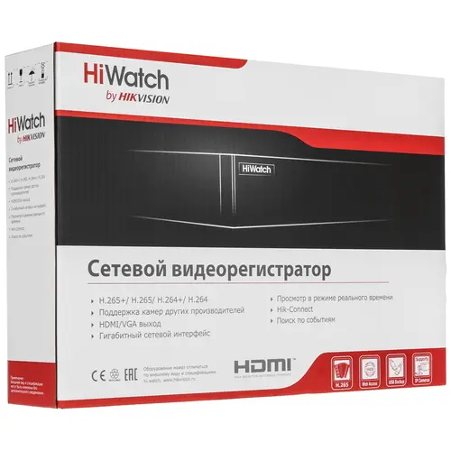 HiWatch DS-N304P(D) 4-х канальный IP-регистратор