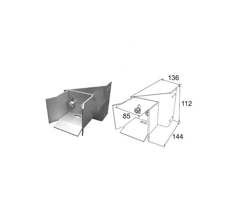 DoorHan DHS20365/22 Система роликов и направляющих для балки х/к 71х60х3,5 L=5000мм