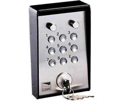CAME S5000 кодовая клавиатура 9-кнопочная накладная с ключом и подсветкой