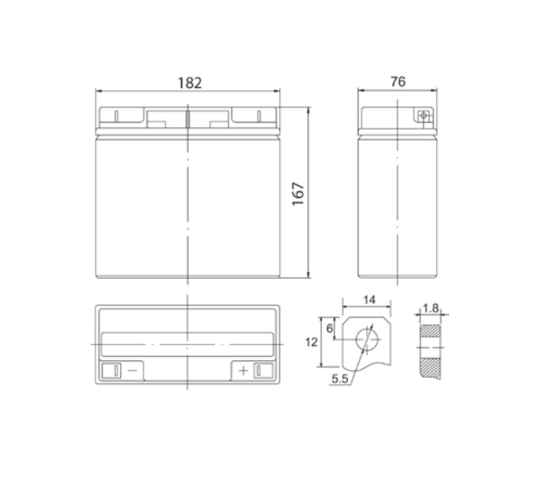 Security Force SF 1217 аккумулятор 12 В, 17Ач