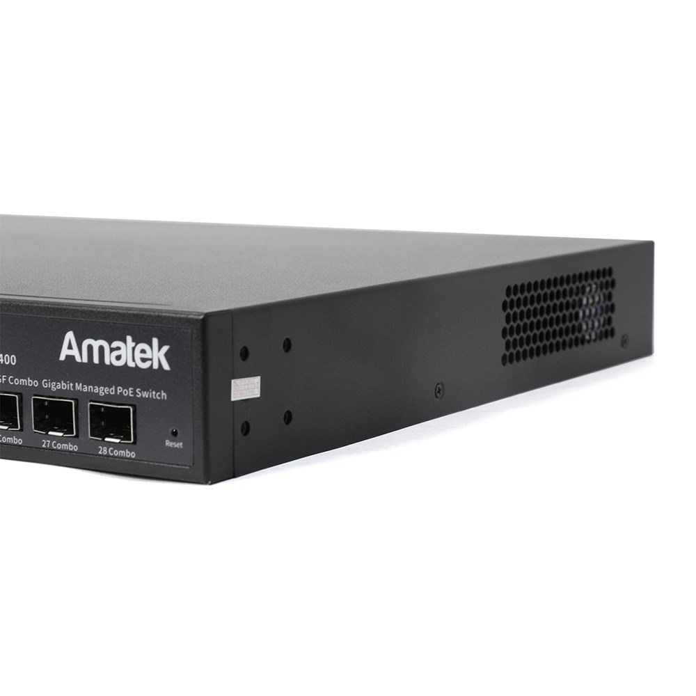 Amatek AN-SGM28P24-400 28-портовый гигабитный управляемый коммутатор с PoE