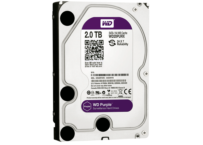 Western Digital WD20PURX Жесткий диск WD Purple 2 ТБ