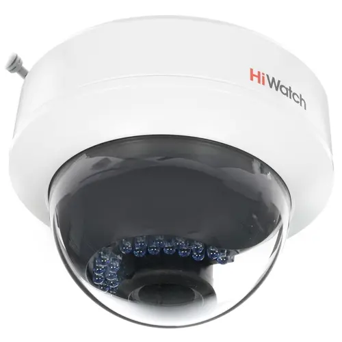HiWatch DS-T207P Купольная HD-TVI видеокамера 2Мп с ИК-подсветкой до 30м с PoC