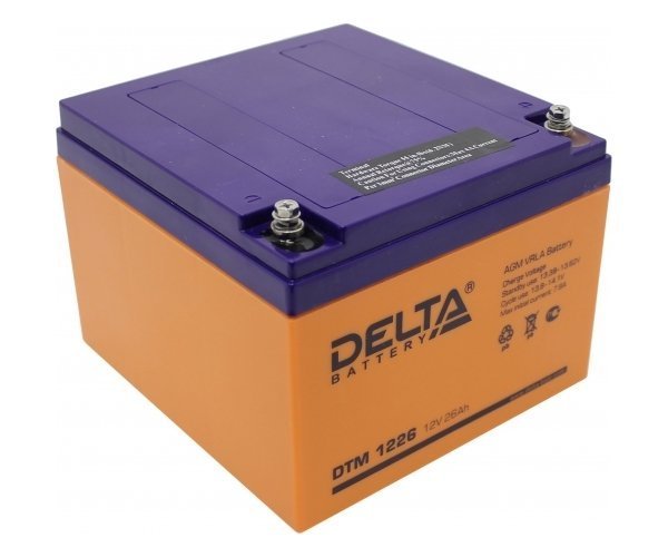 DELTA DTM 1226 аккумулятор 12 В, 26Ач