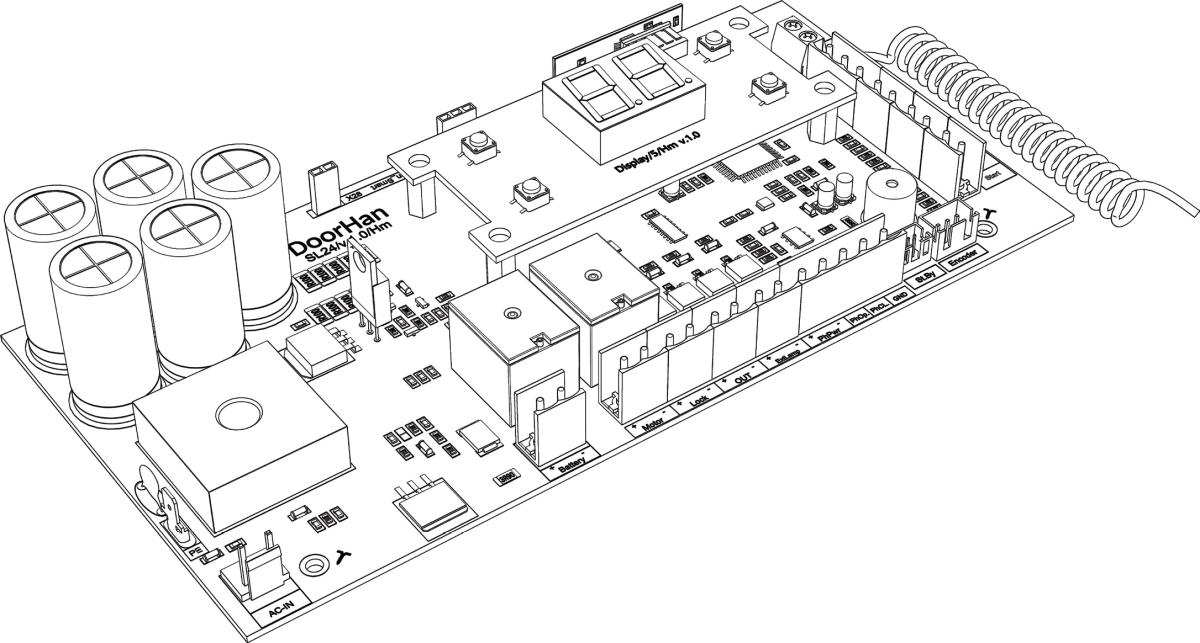 DoorHan PCB_SL24 -A Плата управления с дисплеем