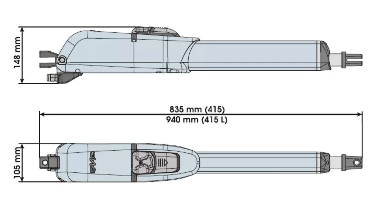 FAAC 415 L LS 104418 привод для распашных ворот