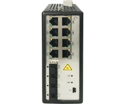 HikVision DS-3T3512P коммутатор управляемый, 8 Gigabit RJ45 PoE портов