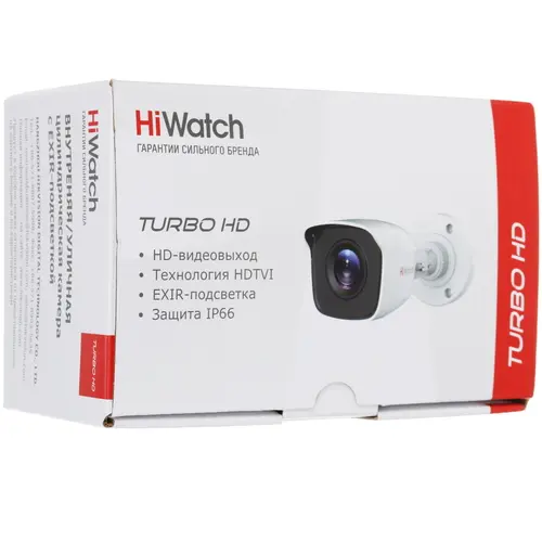 HiWatch DS-T110 Цилиндрическая HD-TVI видеокамера 1Мп с EXIR-подсветкой до 20 м (2.8 мм)