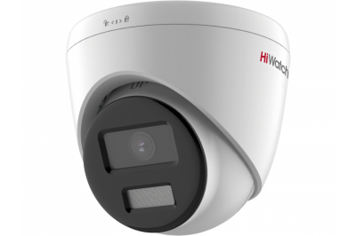 HiWatch DS-T203L(B) 2Мп купольнаяя HD-TVI камера с LED-подсветкой и с технологией ColorVu (2.8 мм)