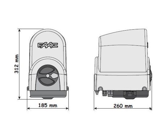 FAAC 391 KIT комплект для распашных ворот рычажный до 350 кг