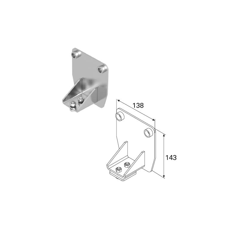 DoorHan DHS20250 Заглушка задняя для балки 138х144х6