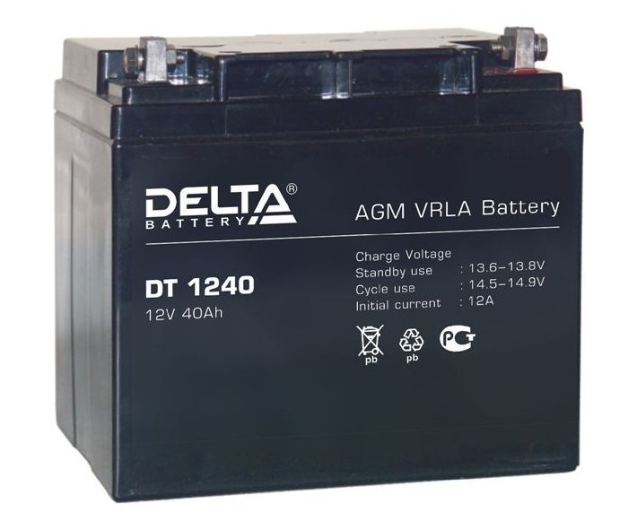 DELTA DT 1240 аккумулятор 12 В, 40Ач