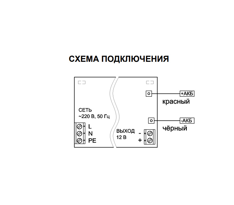 РАПАН-20П пластик (368) ИБП 12 В, выходной ток 2А навесной