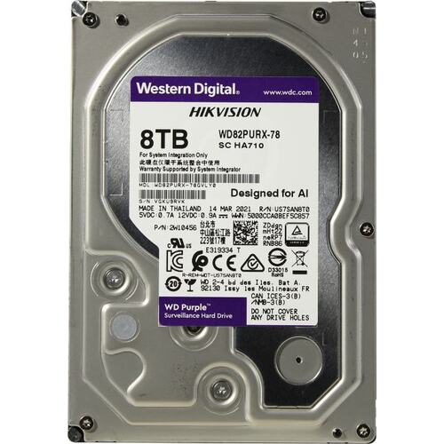 Western Digital WD82PURX Жесткий диск WD Purple IntelliPower 8 ТБ