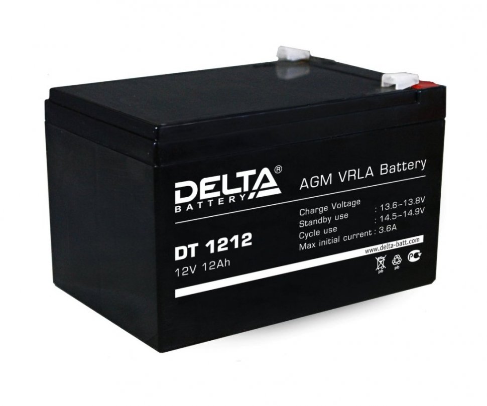 DELTA DT 1212 аккумулятор 12 В, 12Ач