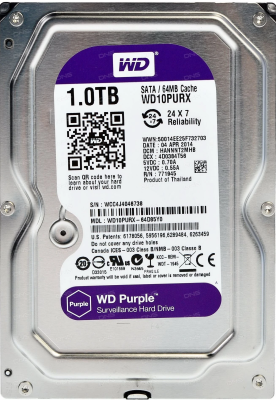 Western Digital WD10PURX Жесткий диск WD Purple 1 ТБ