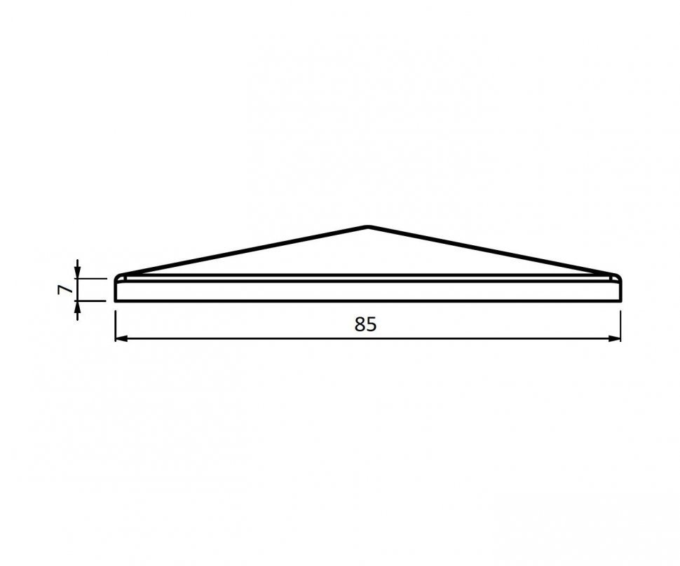 CAME ROOF 8 B (1700063) Заглушка для столба квадратная, неоцинкованная, 85 мм