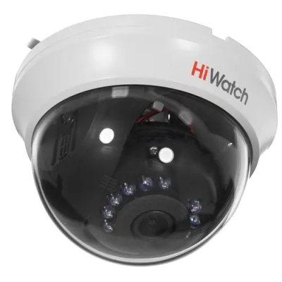 HiWatch DS-T591(C) 5Мп внутренняя купольная HD-TVI камера с ИК-подсветкой до 20м (3.6 мм)