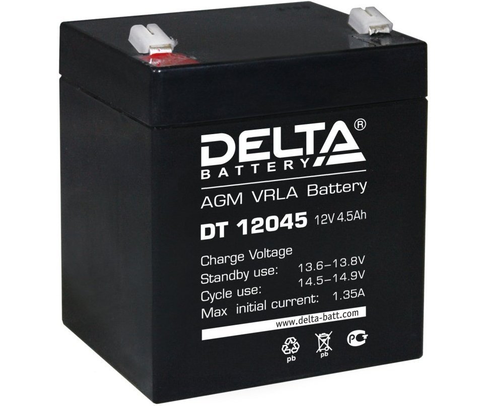 DELTA DT 12045 аккумулятор 12 В, 4.5Ач