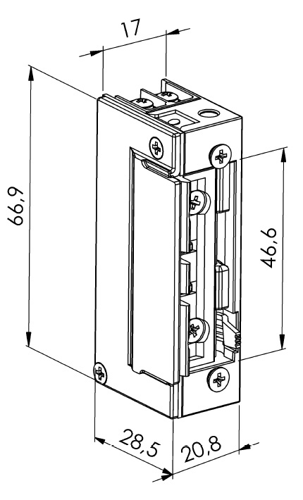 Smartec ST-SL551NC электромеханическая защелка