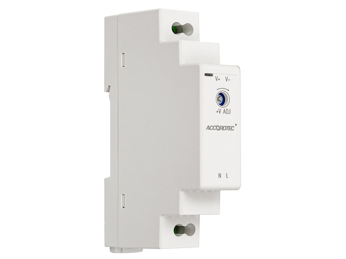 AccordTec AT-12/10-3 DIN блок питания 12 В, выходной ток 1.25А