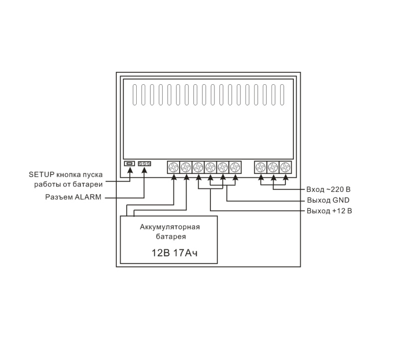 Smartec ST-PS110E-BK Блок бесперебойного питания 12 В / 10А